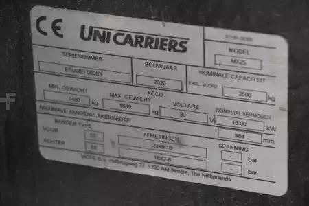 Eléctrica de 4 ruedas 2020  Unicarriers MX25 (4)