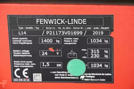 Pallet Stackers 2019  Linde L14 (4)