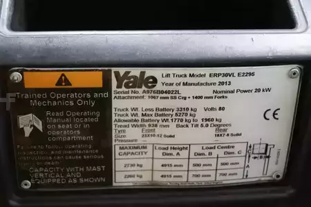 Elektro čtyřkolový VZV 2013  Yale ERP30VL (4)