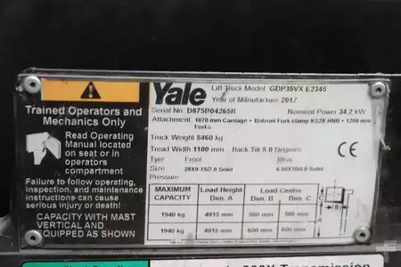 Wózki widłowe diesel 2017  Yale GDP35VX (4)