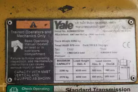 Gas gaffeltruck 2017  Yale GLP25MX (4)
