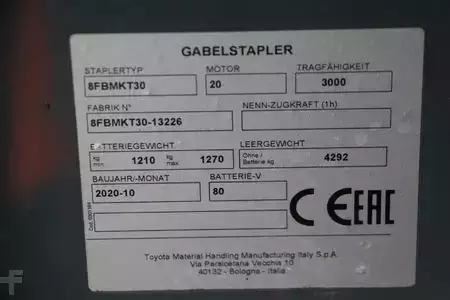 Eléctrica de 4 ruedas 2020  Toyota 8FBMKT30 (4)