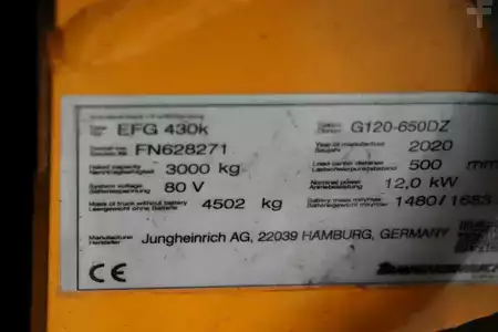 Carrelli elettrici 4 ruote 2020  Jungheinrich EFG 430k (4)