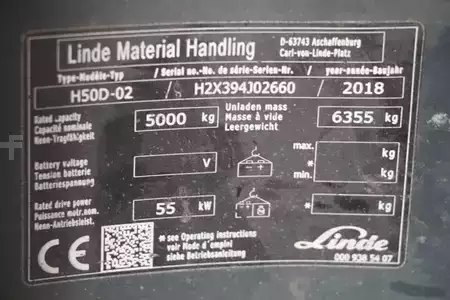 Diesel gaffeltruck 2018  Linde H50D-02 (4)