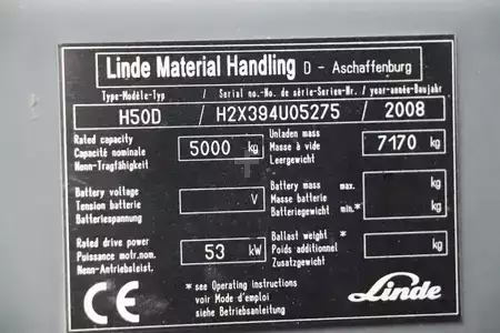 Carretilla elevadora diésel 2008  Linde H50D (4)