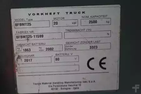 Elektro 4 Rad 2017  Toyota 8FBMT25 (4)