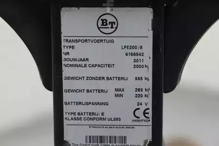 Niederhubwagen 2011  BT LPE200/8 (4)