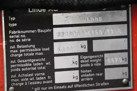 Carretilla elevadora diésel 1988  Linde H50DW (4)