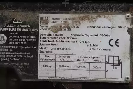 Wózki gazowe 1996  Hyster H3.00XM (4)