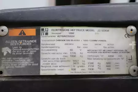 Elektryczne 4-kołowe 1998  Hyster J2.50XM (4)