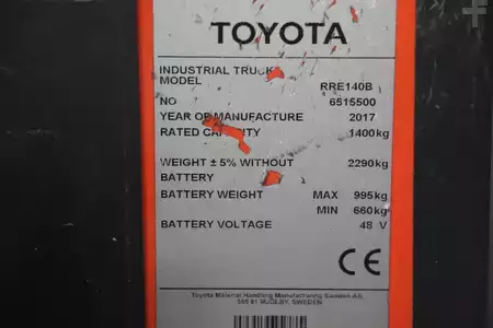 Carretilla retráctil 2017  Toyota RRE140B (3)