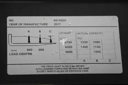 Carretilla retráctil 2017  Toyota RRE140B (4)