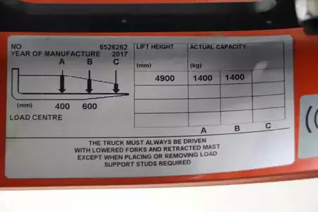 Carretilla retráctil 2017  Toyota RRE140H (5)