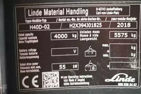 Dieselový VZV 2018  Linde H40D-02 (4)