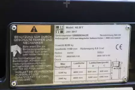 Gázüzemű targoncák 2017  Hyster H5.5FT (4)