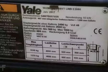 Eléctrico - 3 rodas 2017  Yale ERP16VT (2)