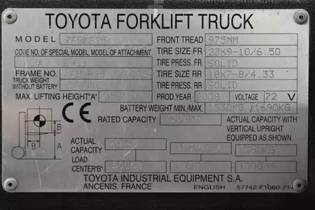 Eléctrica de 4 ruedas 2008  Toyota 7FBMF25 (4)