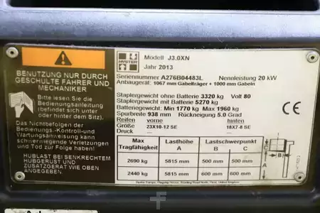 Elektryczne 4-kołowe 2013  Hyster J3.0XN (4)