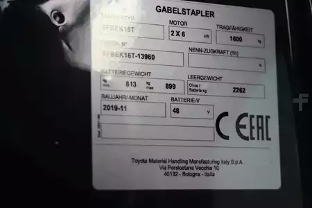 El truck - 3 hjulet 2019  Toyota 8FBEK16T (4)