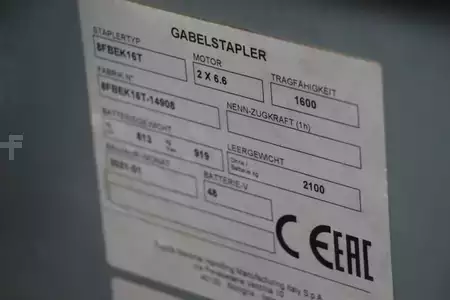 El truck - 3 hjulet 2021  Toyota 8FBEK16T (4)