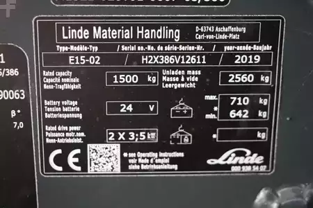 Eléctrica de 3 ruedas 2019  Linde E15-02 (4)