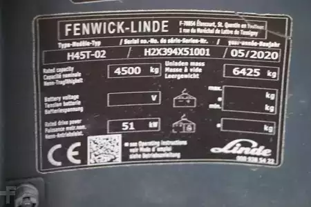 Carretilla elevadora GLP 2020  Linde H45T-02 (4)