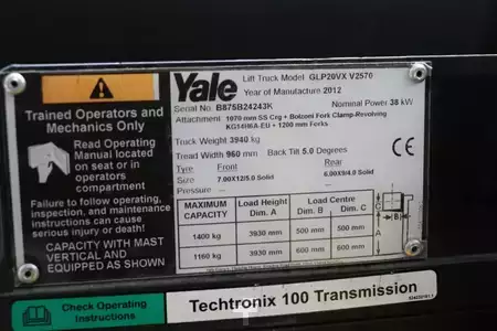 LPG heftrucks 2012  Yale GLP20VX (4)