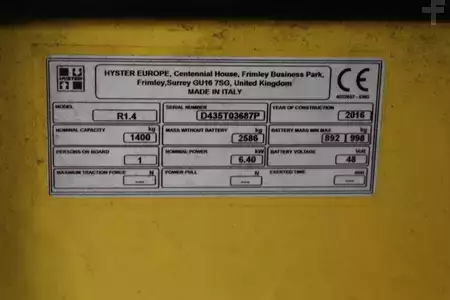 Reachtrucks 2016  Hyster R1.4 (4)