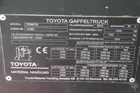 Eléctrica de 4 ruedas 2010  Toyota 7FBMF30 (4)