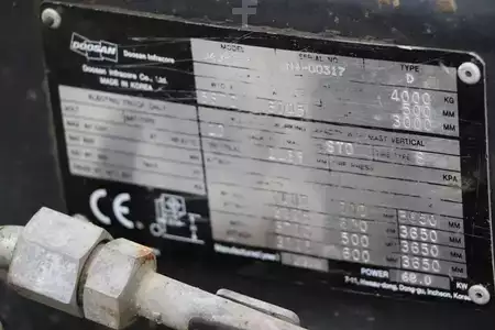 Diesel gaffeltruck 2008  Doosan D40SC-5 (4)