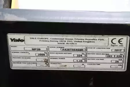 Lavansiirtovaunu 2017  Yale MP20 (4)