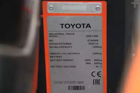 Carretilla retráctil 2020  Toyota RRE140B (4)