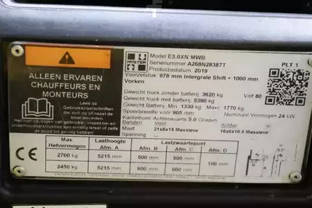 Elektro čtyřkolový VZV 2019  Hyster E3.0XN (4)