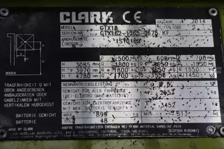 Elektro tříkolové VZV 2014  Clark GTX18 (4)