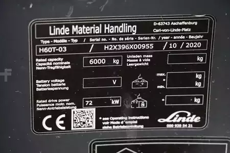 Carretilla elevadora GLP 2020  Linde H60T-03 (4)