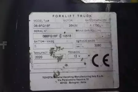 Empilhador a gás 2020  Toyota 06-8FG18F (4)