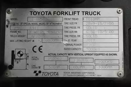 LPG heftrucks 2017  Toyota 02-8FGF30 (4)