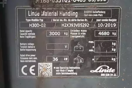 Wózki widłowe diesel 2019  Linde H30D-02 (4)