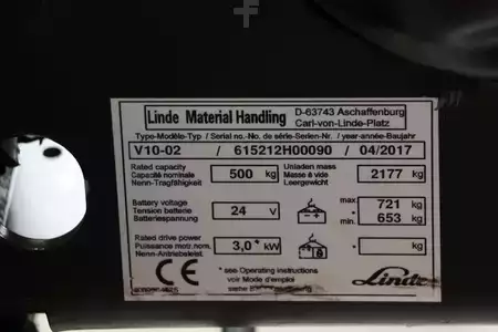 Vertikální vychystávací vozík 2017  Linde V10-02 (4)