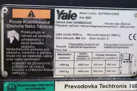 Gas gaffeltruck 2007  Yale GLP16VX (4)