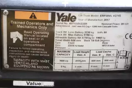 Electric - 4 wheels 2017  Yale ERP30VL (4)
