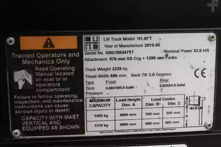 Treibgasstapler 2019  Hyster H1.6FT (4)