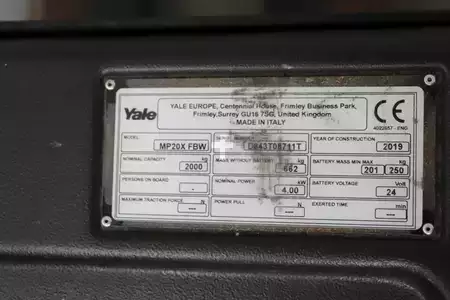 Transpaleta eléctrica 2019  Yale MP20X (4)