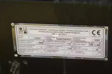 Horizontální vychystávací vozík 2020  Hyster LO2.0 (4)