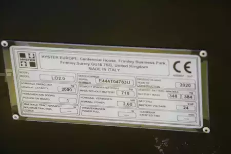 Horizontální vychystávací vozík 2020  Hyster LO2.0 (4)