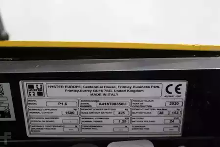 Nízkozdvižný vozík 2020  Hyster P1.6 (4)