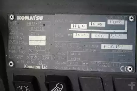 Elektryczne 3-kołowe 2015  Komatsu FB18-12 (4)