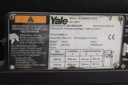 Wózki gazowe 2017  Yale GLP40VX6 (4)