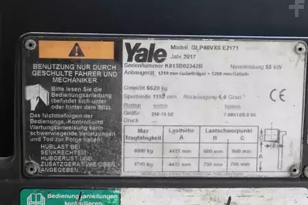 Wózki gazowe 2017  Yale GLP40VX6 (4)