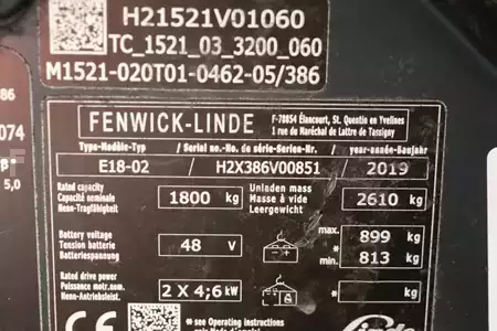 Elektromos 3 kerekű 2019  Linde E18-02 (4)
